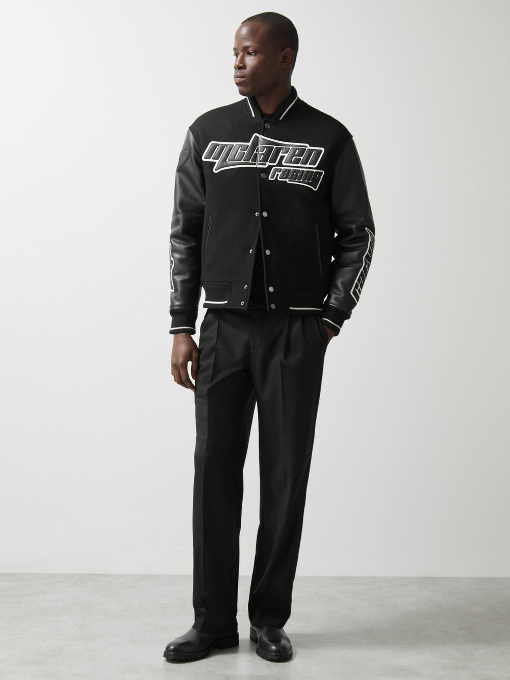 Reiss | McLaren F1 Team Bomber Jacket in Black