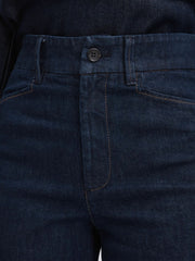 Reiss | Paige High Rise Wide Leg Jeans in Edinburgh Dark Blue