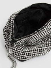 Reiss | Crystal Bracelet Pouch Bag in Silver