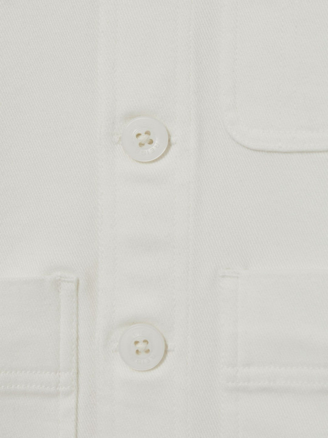 Reiss | Cotton-Blend Work Jacket in Off White