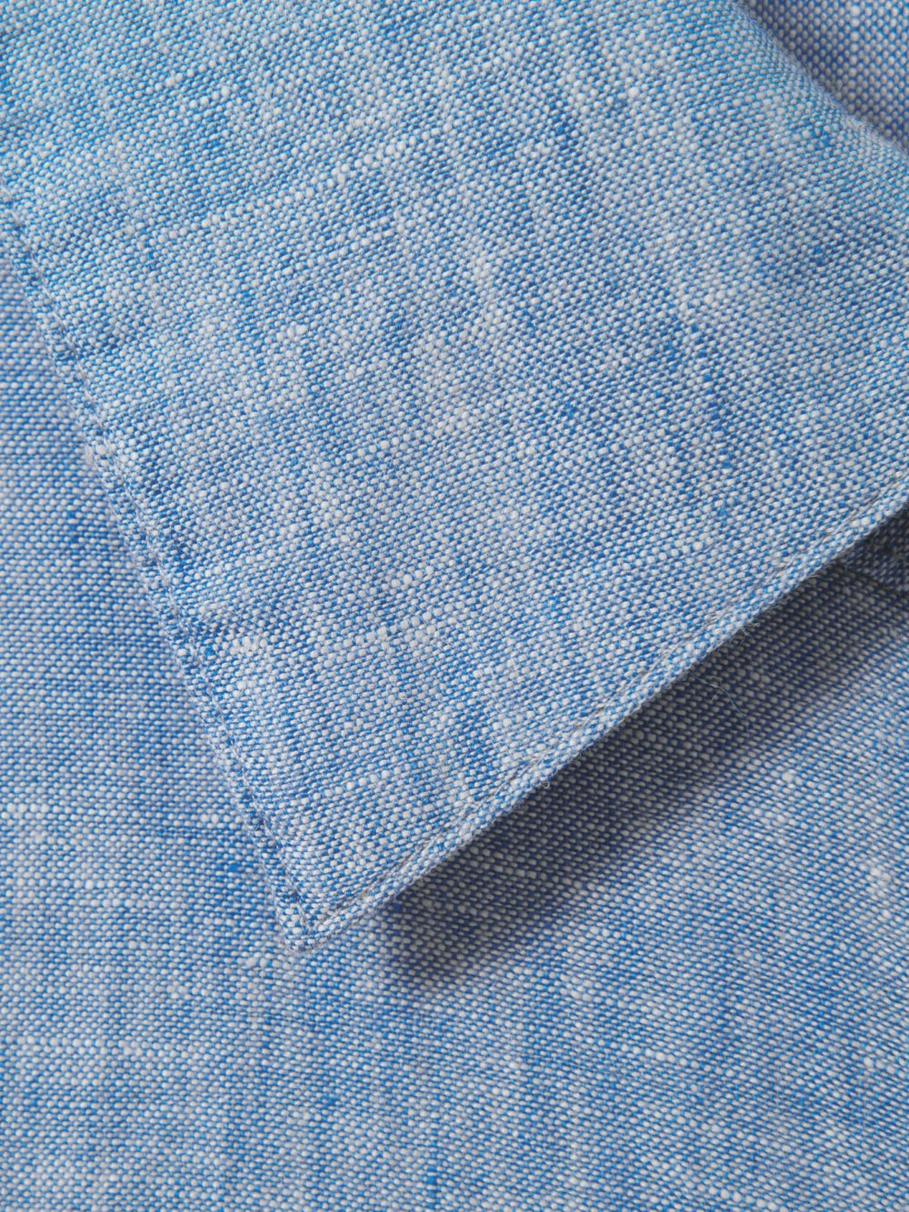 Reiss | Linen Button-Through Shirt in Blue