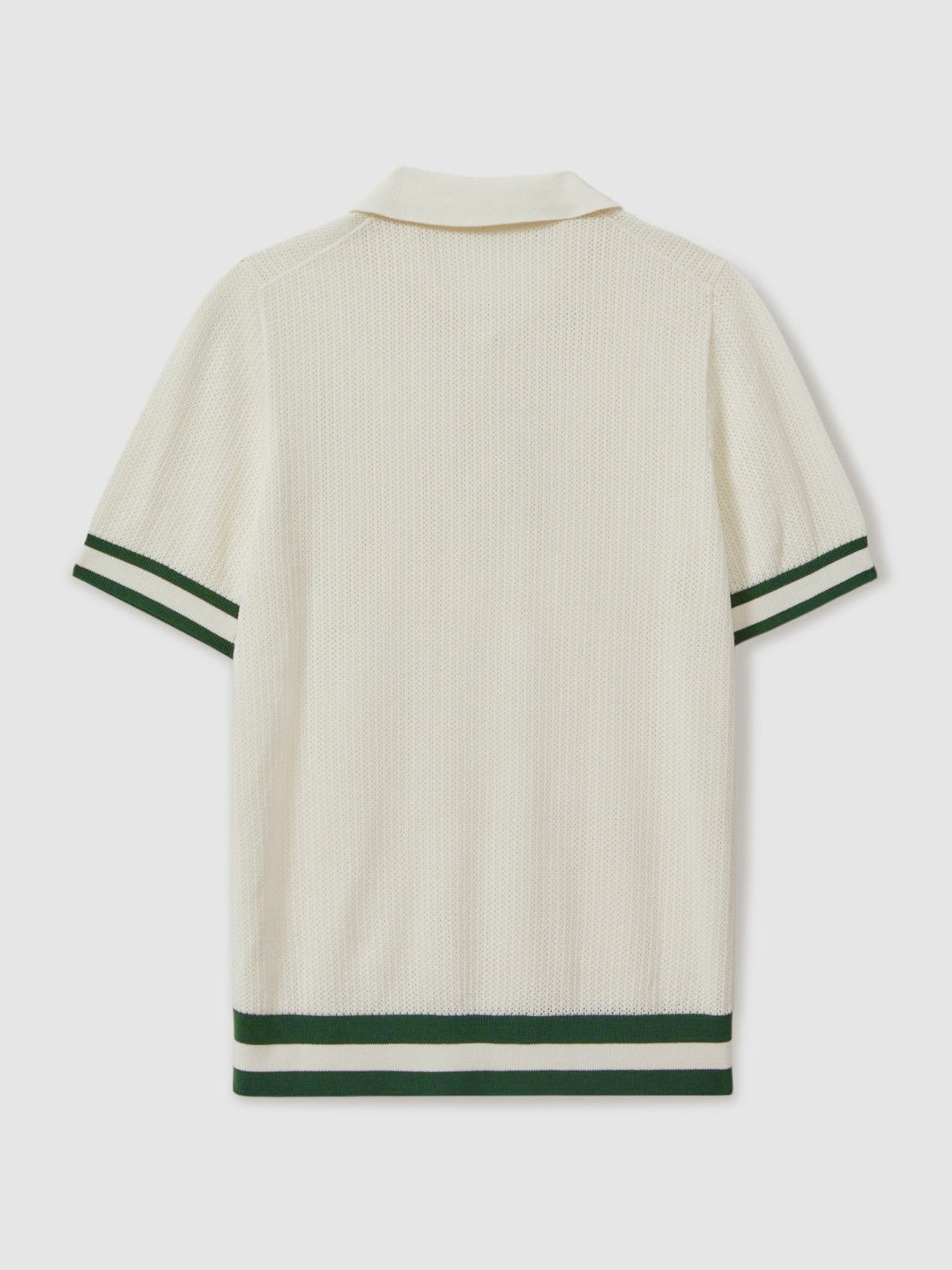 Reiss | | Ché Knitted Half-Button Polo Shirt in White