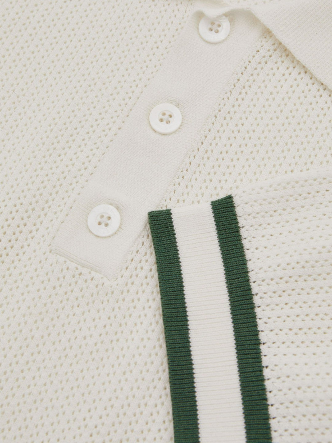 Reiss | | Ché Knitted Half-Button Polo Shirt in White