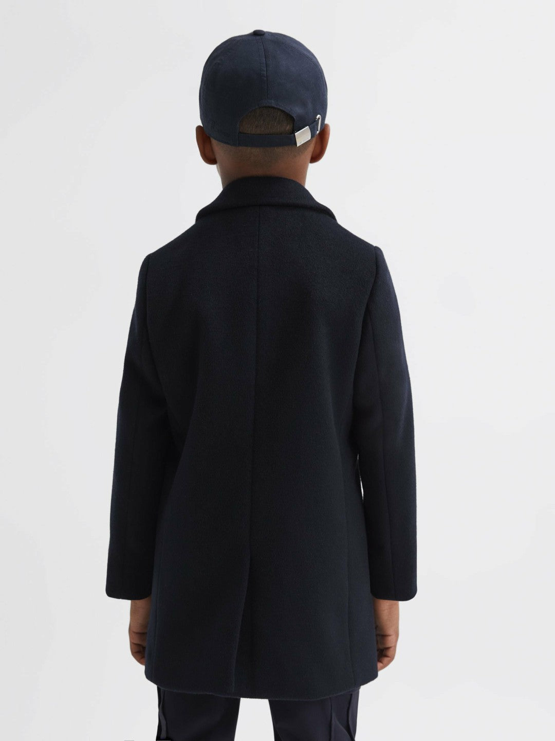 Reiss | 3-9 yrs Single Breasted Overcoat in Navy