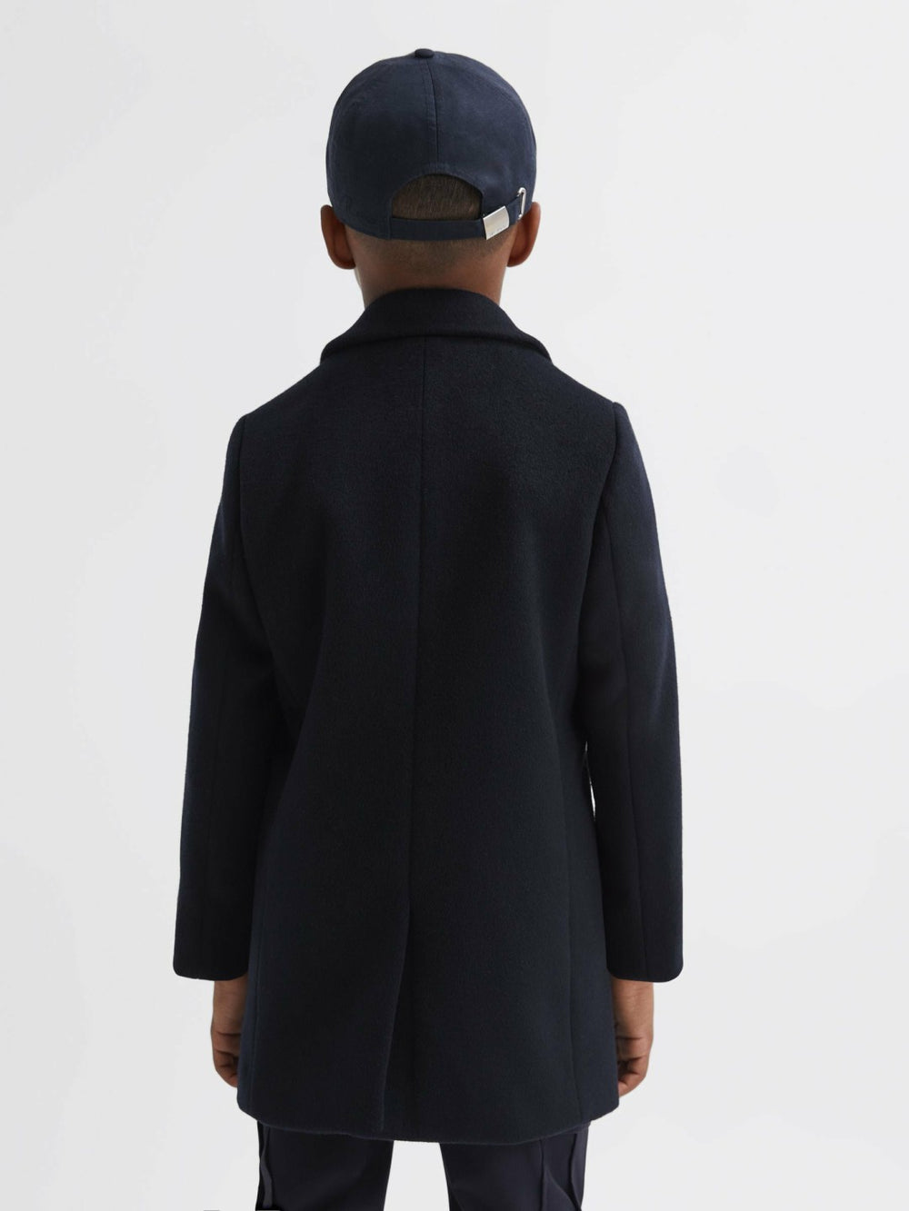 Reiss | 3-9 yrs Single Breasted Overcoat in Navy