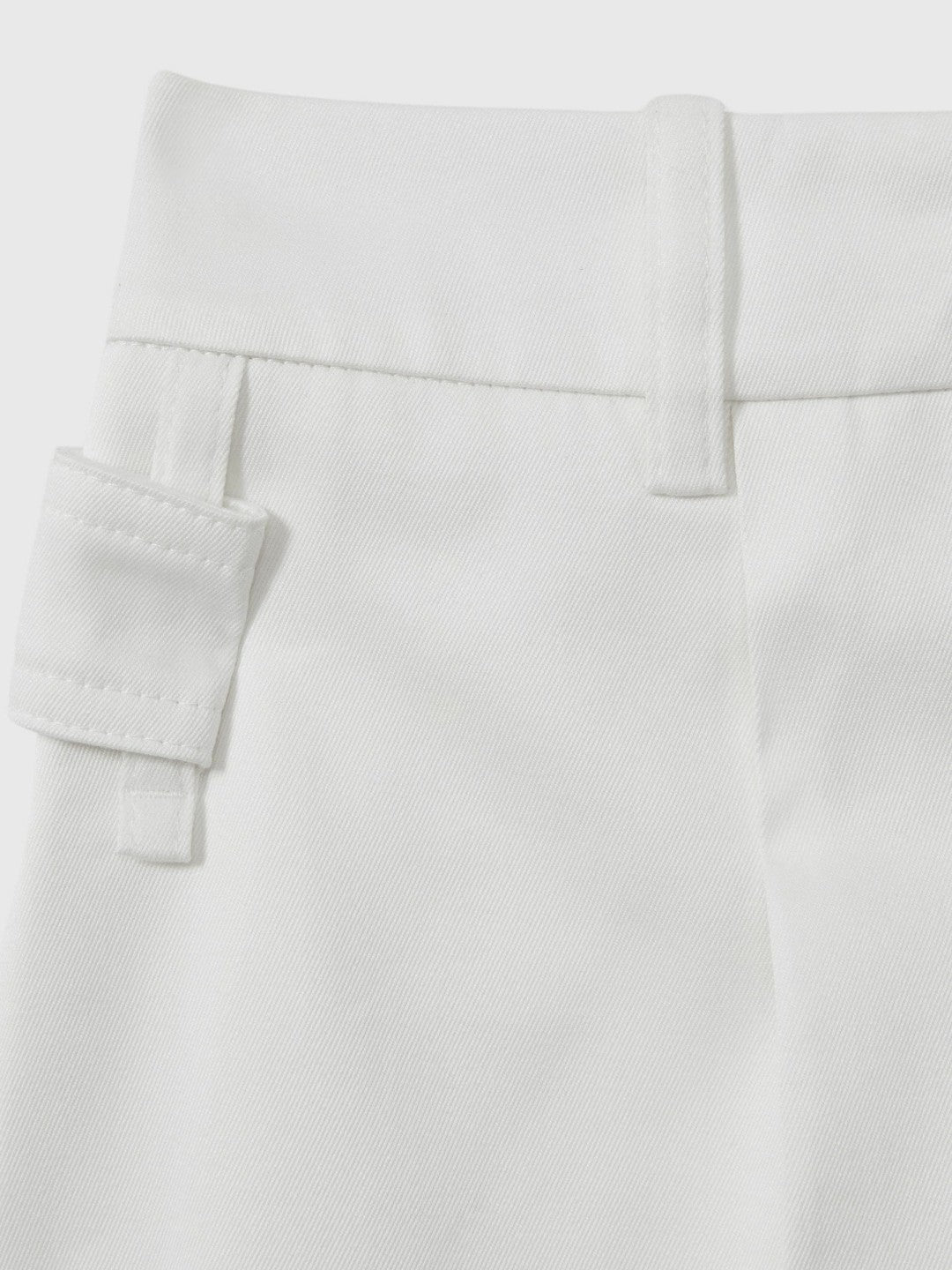 Reiss | Cotton Wide Leg Suit Trousers in White