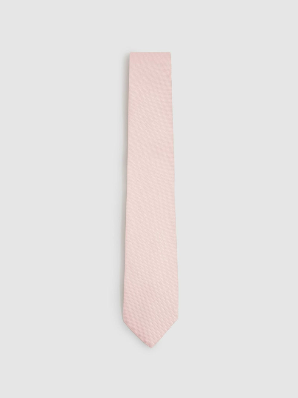 Reiss | Textured Silk Blend Tie in Light Pink