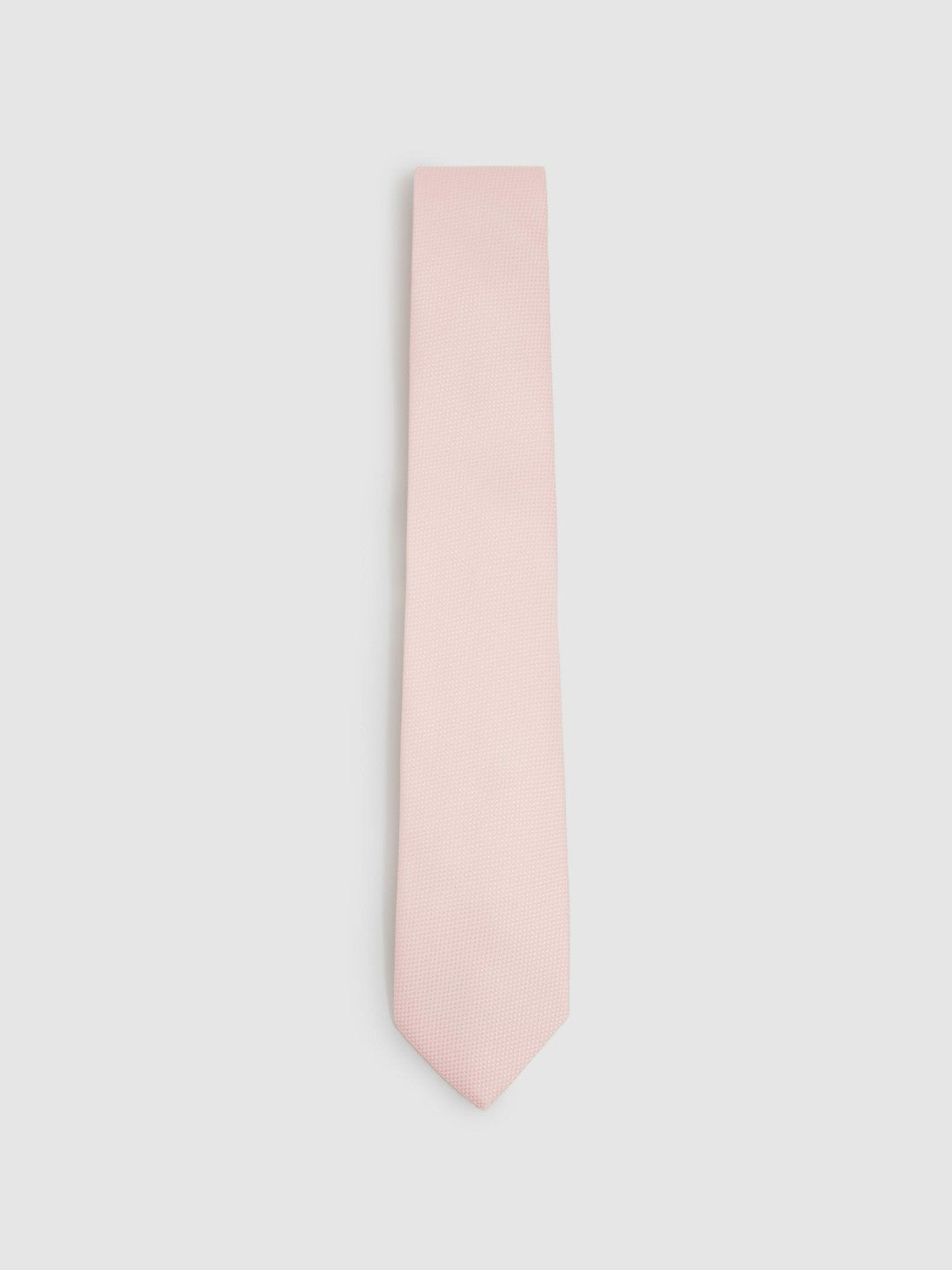 Reiss | Textured Silk Blend Tie in Light Pink