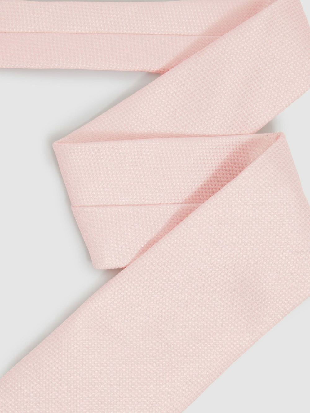 Reiss | Textured Silk Blend Tie in Light Pink