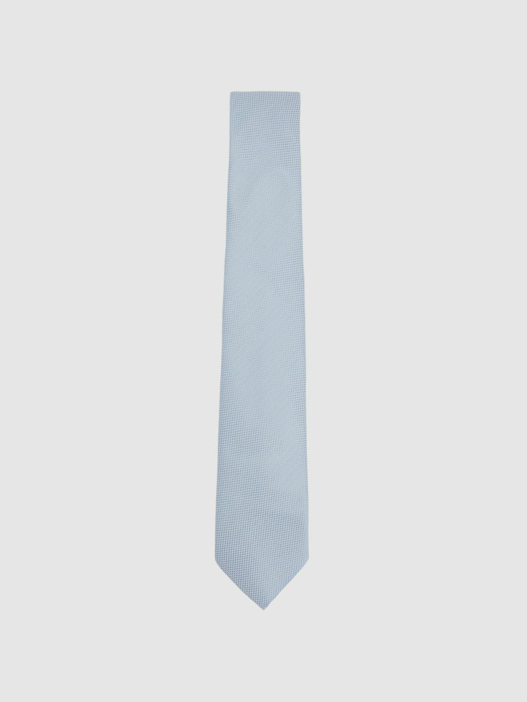 Reiss | Textured Silk Blend Tie in Light Blue