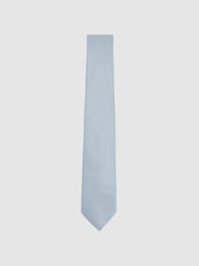 Reiss | Textured Silk Blend Tie in Light Blue