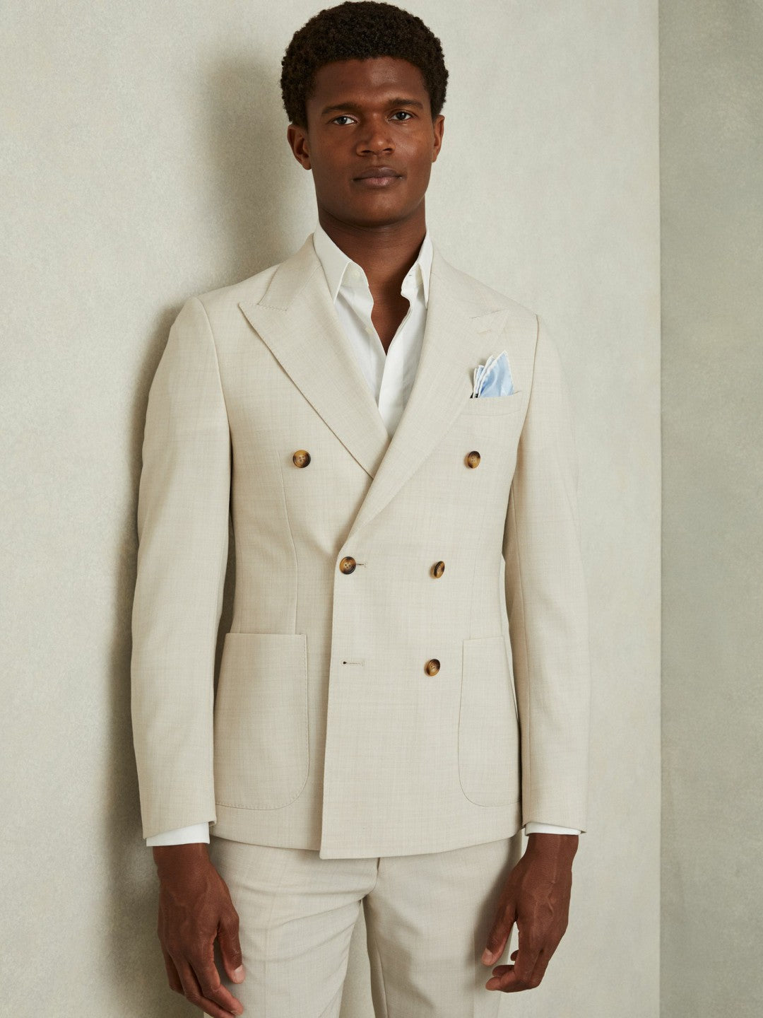 Reiss | Ceremony Light Blue Silk Pocket Square
