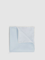 Reiss | Polka Dot Silk Pocket Square in Light Blue