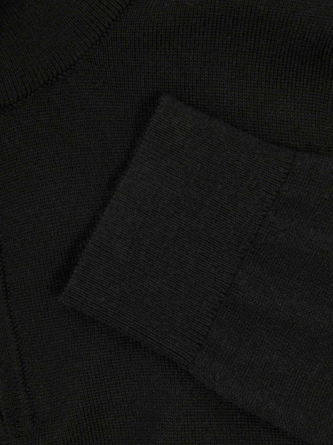Reiss | 3-9 yrs Merino Wool Half-Zip Funnel Neck Jumper in Black