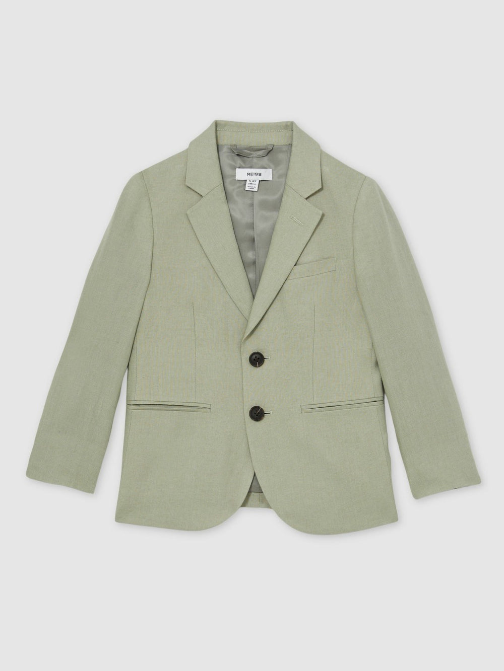 Reiss | 3-9 yrs Linen Single Breasted Blazer in Apple