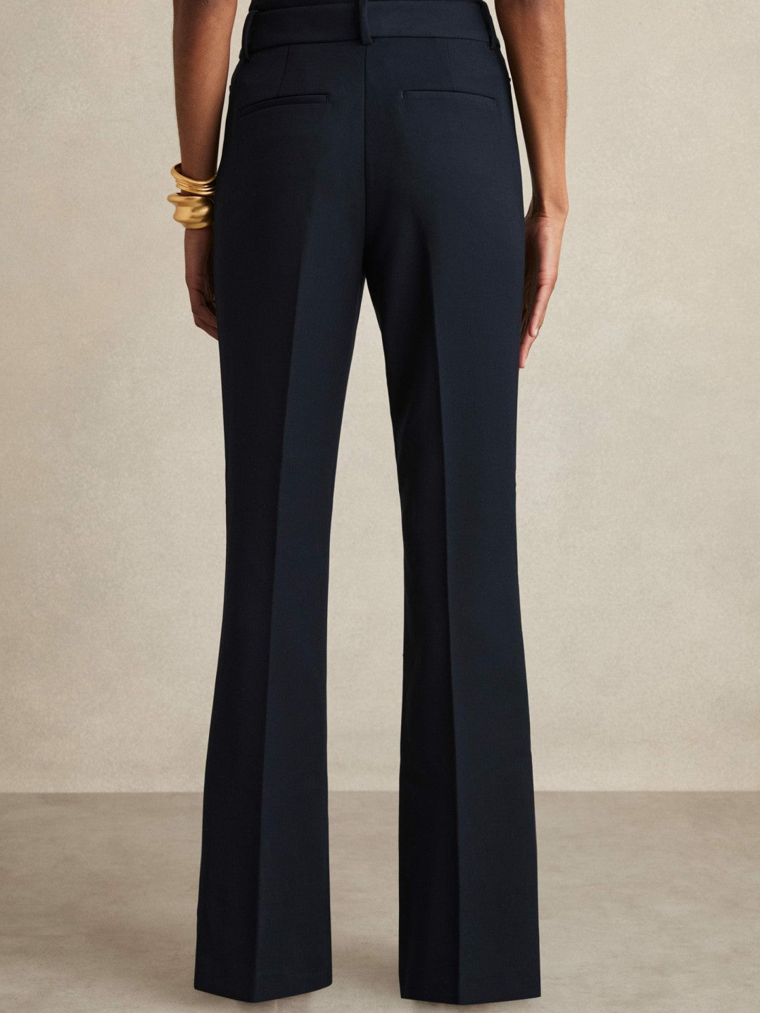 Reiss | Flared Suit Trousers in Navy