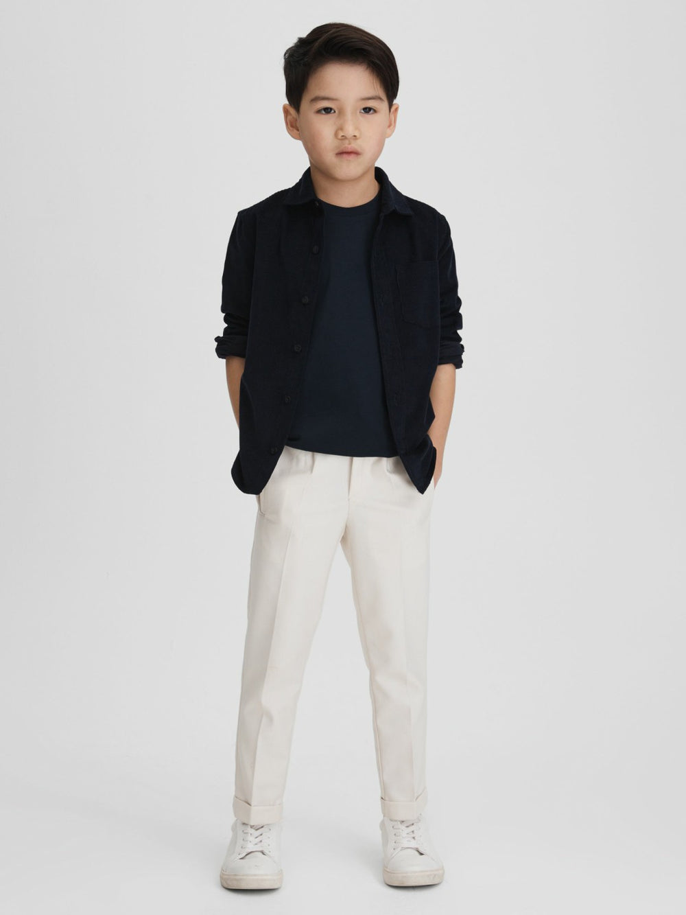 Reiss | 9-13 yrs Crew Neck T-Shirt in Navy