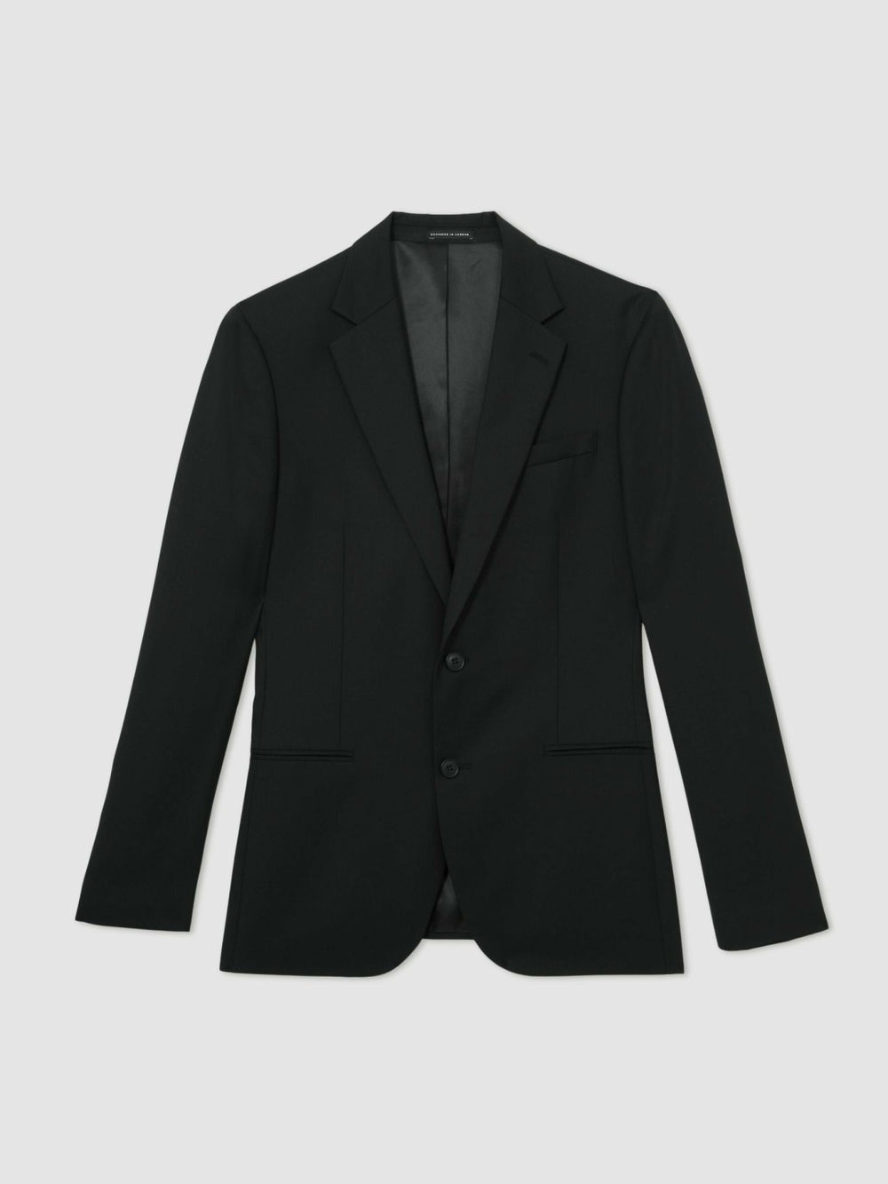 Reiss | Wool-Blend Single-Breasted Suit Jacket Slim-Fit in Black