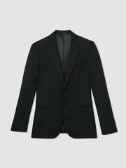 Reiss | Wool-Blend Single-Breasted Suit Jacket Slim-Fit in Black