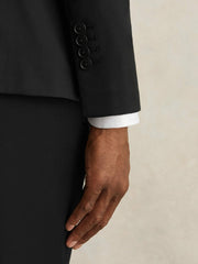 Reiss | Wool-Blend Single-Breasted Suit Jacket Slim-Fit in Black