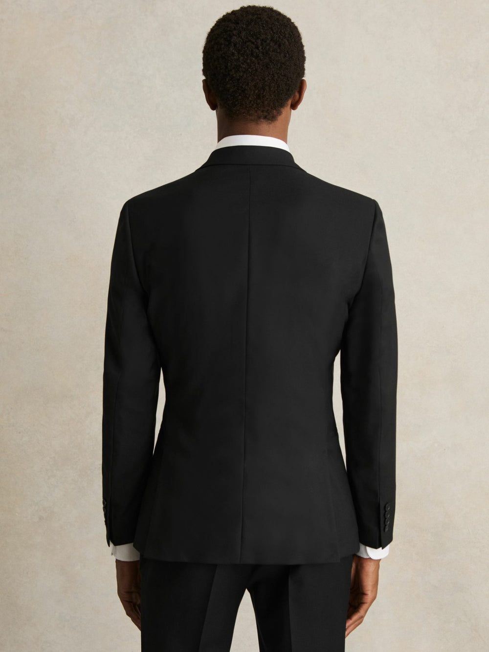 Reiss | Wool-Blend Single-Breasted Suit Jacket Slim-Fit in Black