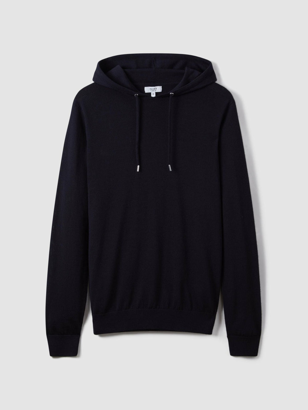 Reiss | Merino Wool Drawstring Hoodie in Navy