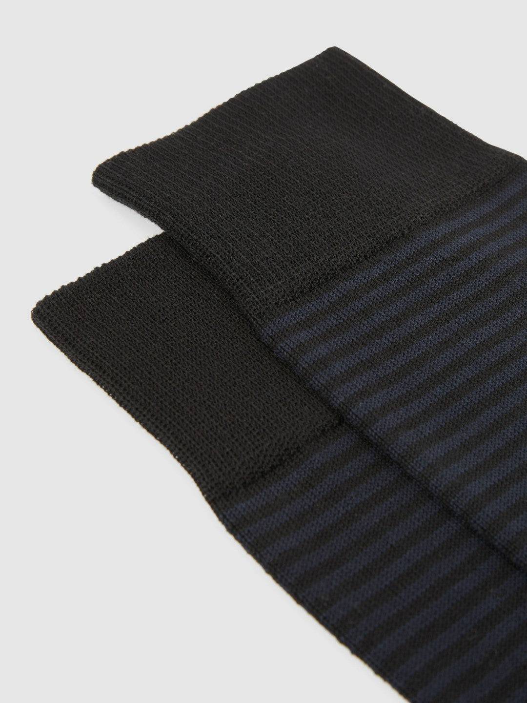 Reiss | Striped Socks in Black/Navy