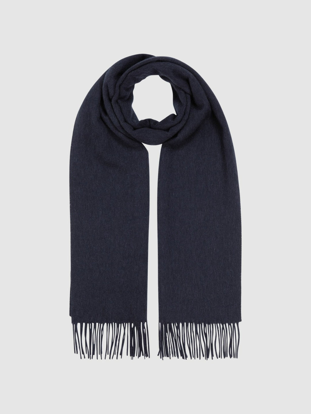Reiss | Wool and Cashmere Scarf in Navy