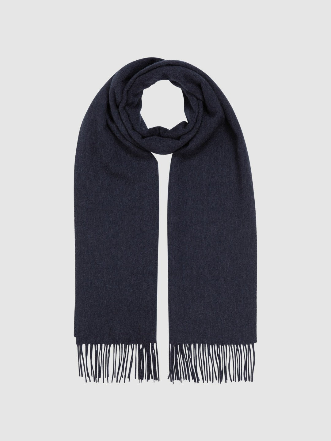 Reiss | Wool and Cashmere Scarf in Navy
