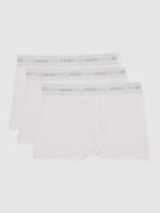 Reiss | Three Pack Cotton Boxers in White
