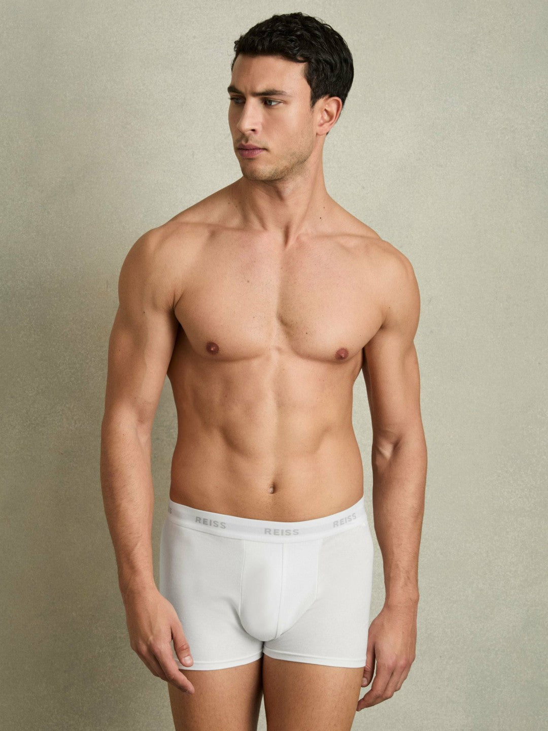 Reiss | Three Pack Cotton Boxers in White