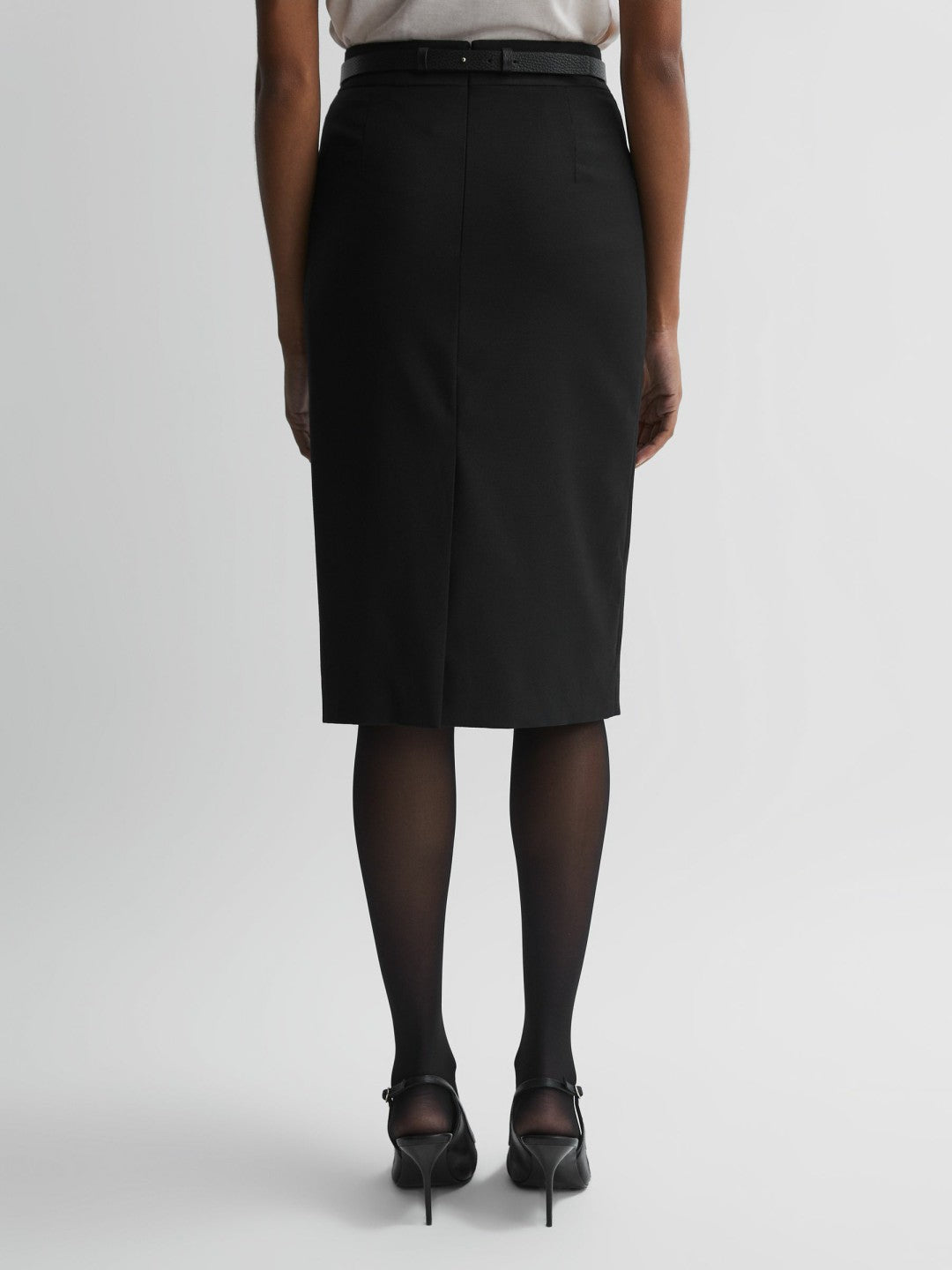 Reiss | Petite Tailored Pencil Skirt in Black