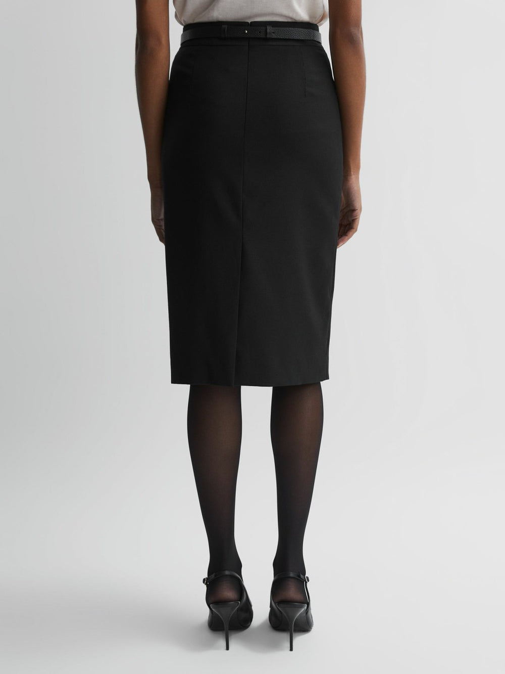 Reiss | Petite Tailored Pencil Skirt in Black