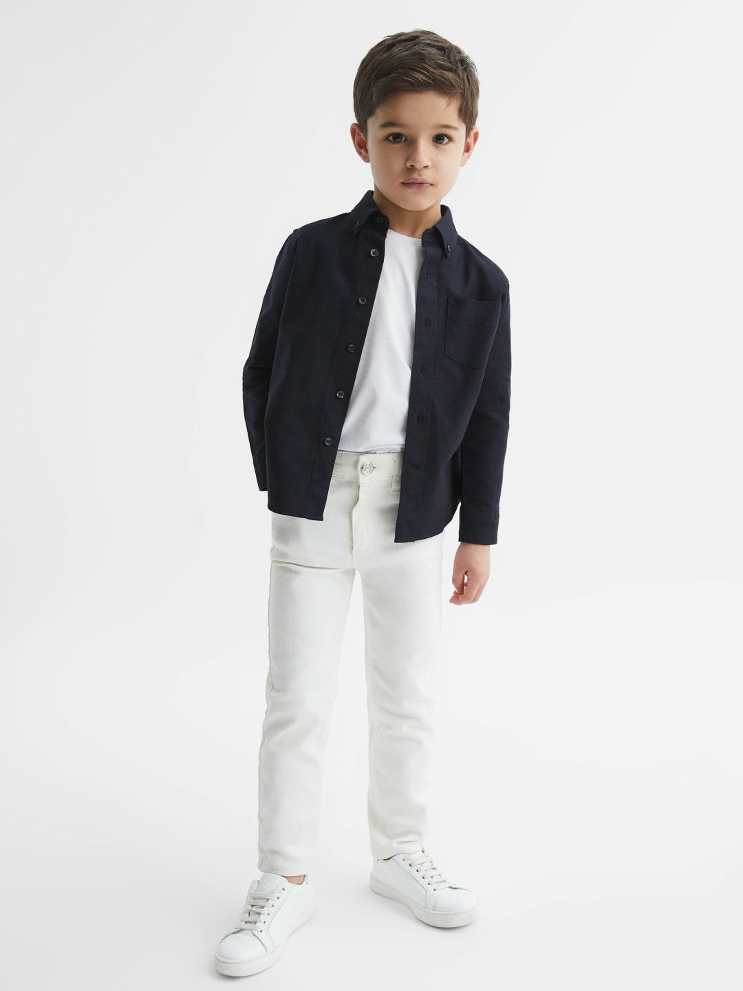 Reiss | 3-9 yrs Button Down Oxford Shirt in Navy