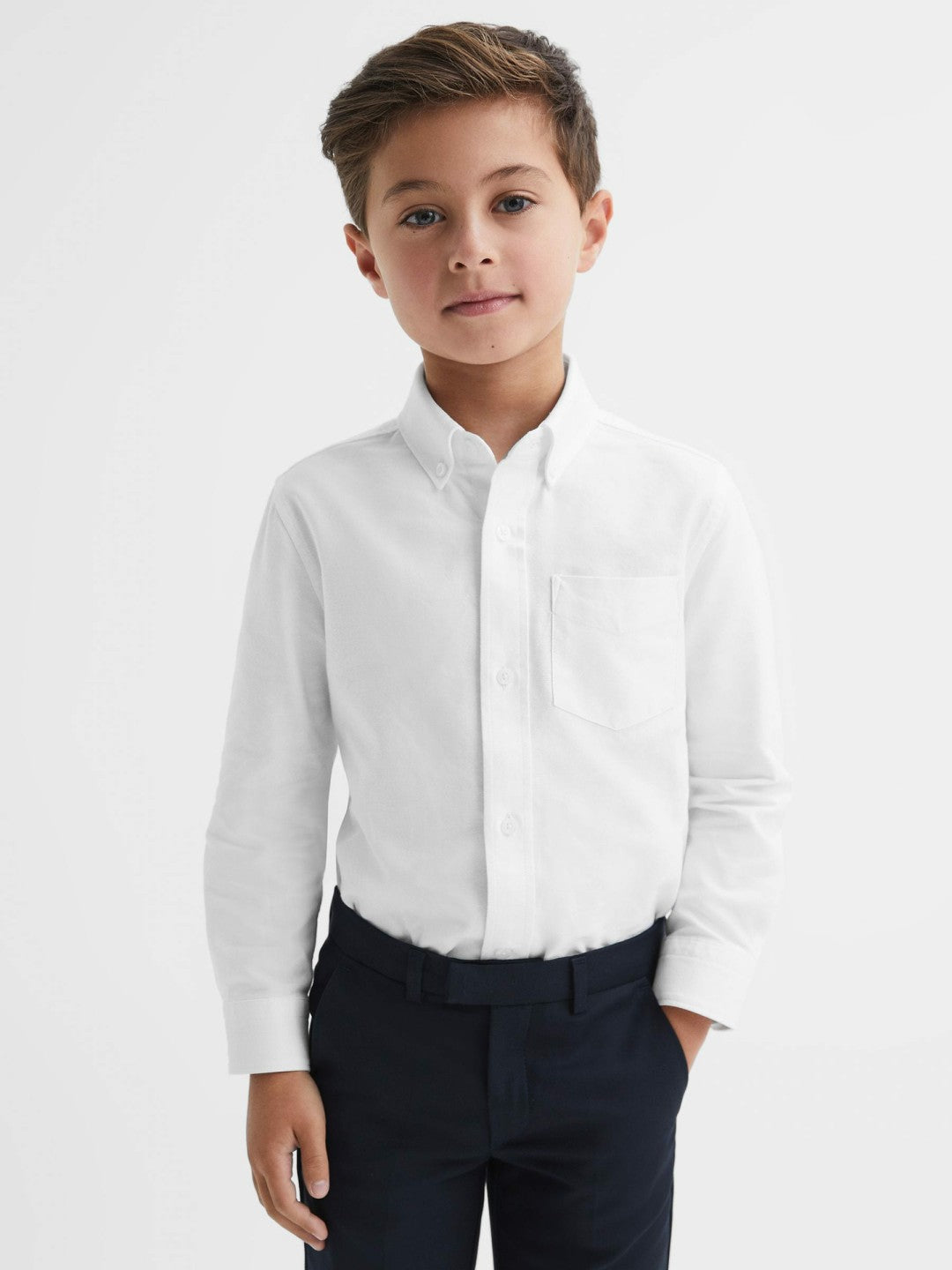 Reiss | 13-14 yrs Button Down Oxford Shirt in White