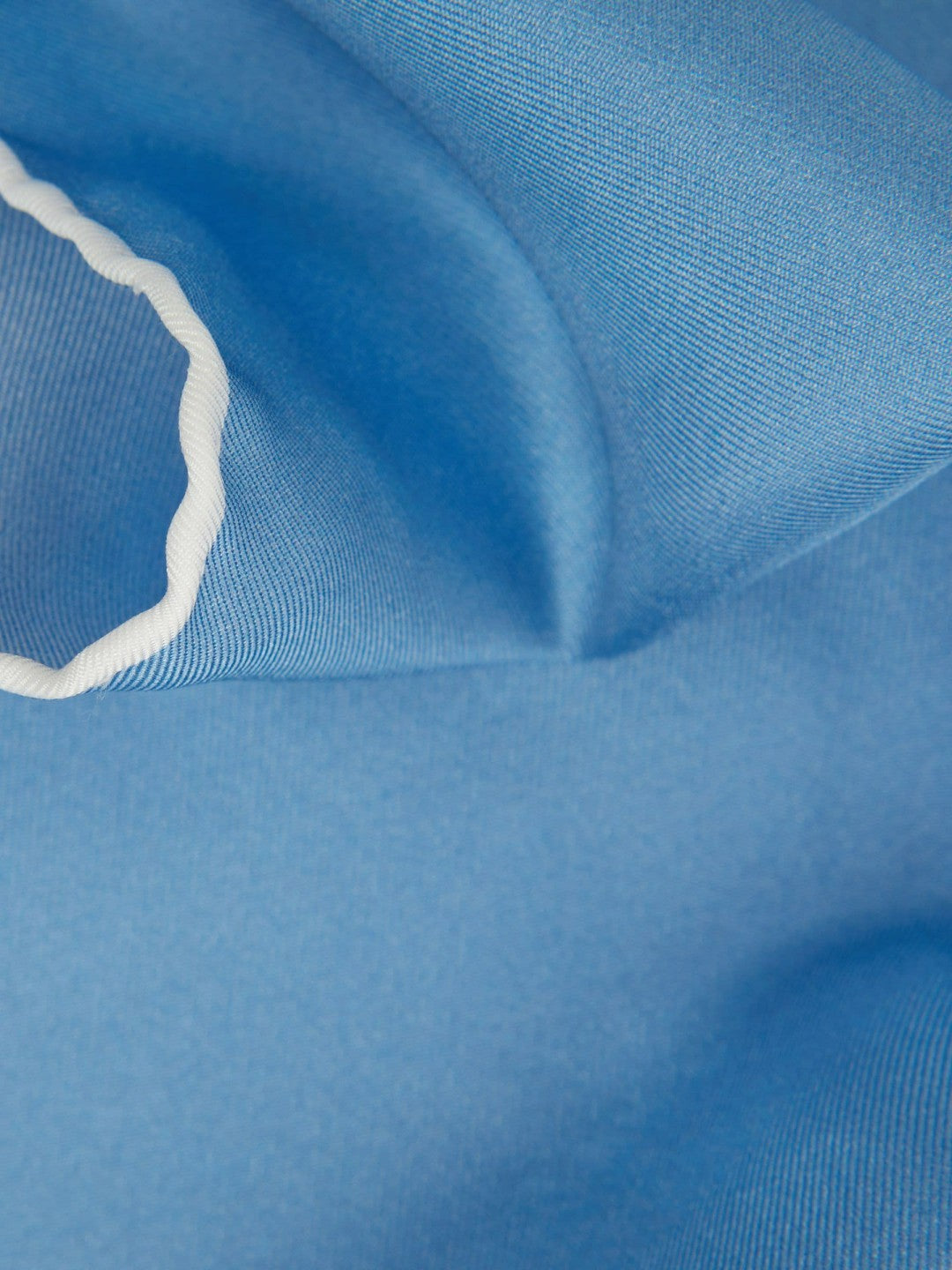 Reiss | Plain Silk Pocket Square in Soft Blue