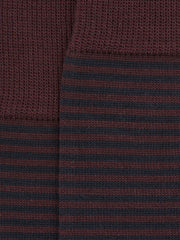 Reiss | Striped Socks in Bordeaux