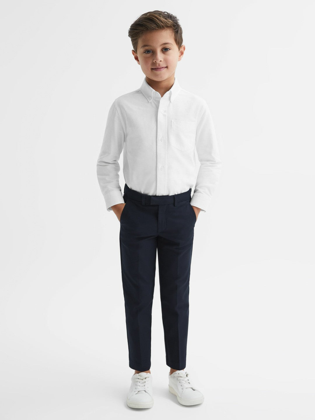 Reiss | 9-14 yrs Button Down Oxford Shirt in White