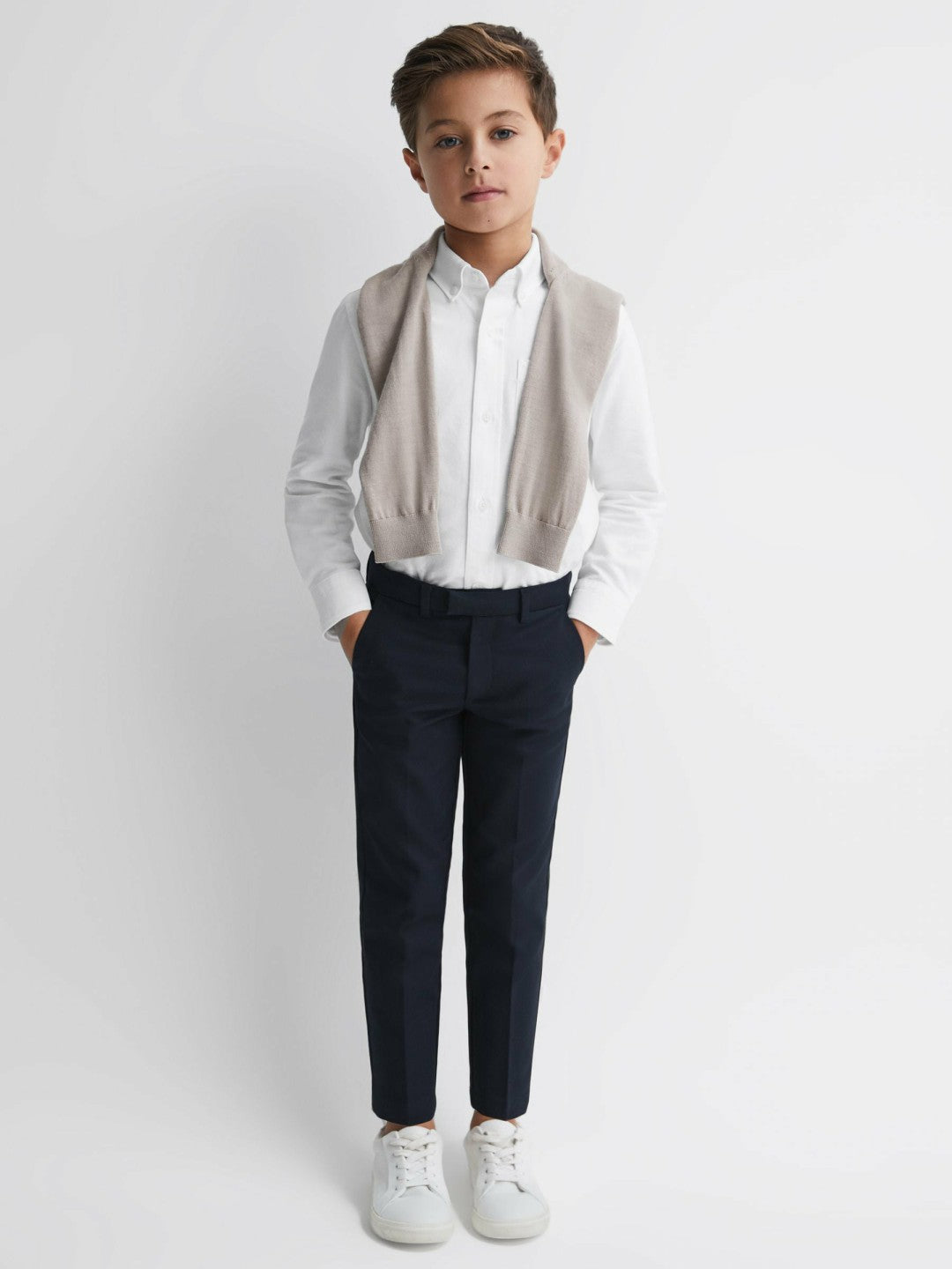 Reiss | 9-14 yrs Button Down Oxford Shirt in White