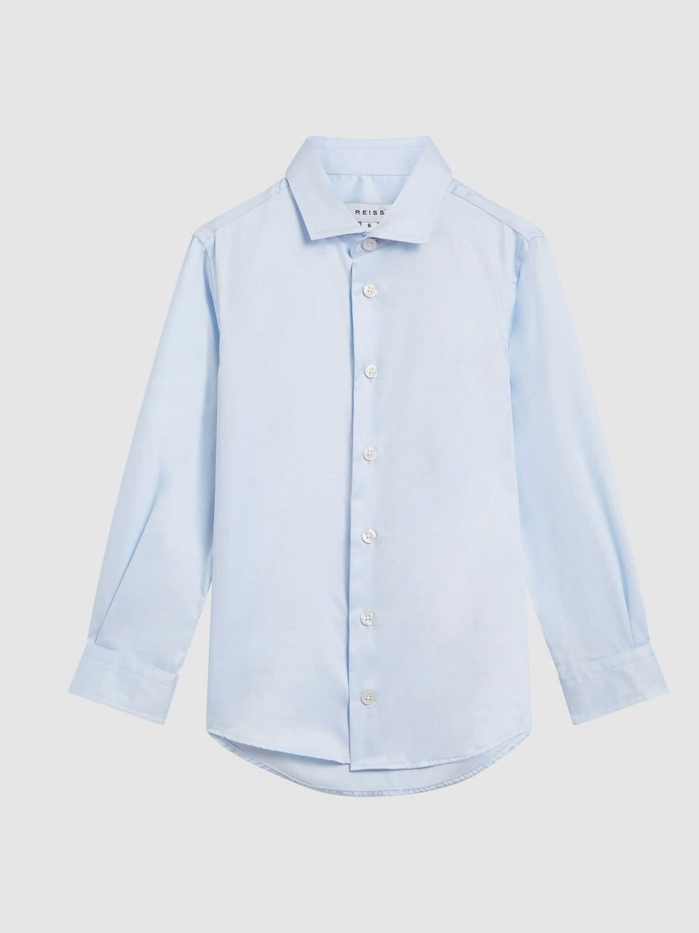 Reiss | 4-9 yrs Slim-Fit Cotton Shirt in Soft Blue