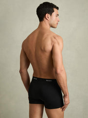 Reiss | Three Pack Cotton Boxers in Black