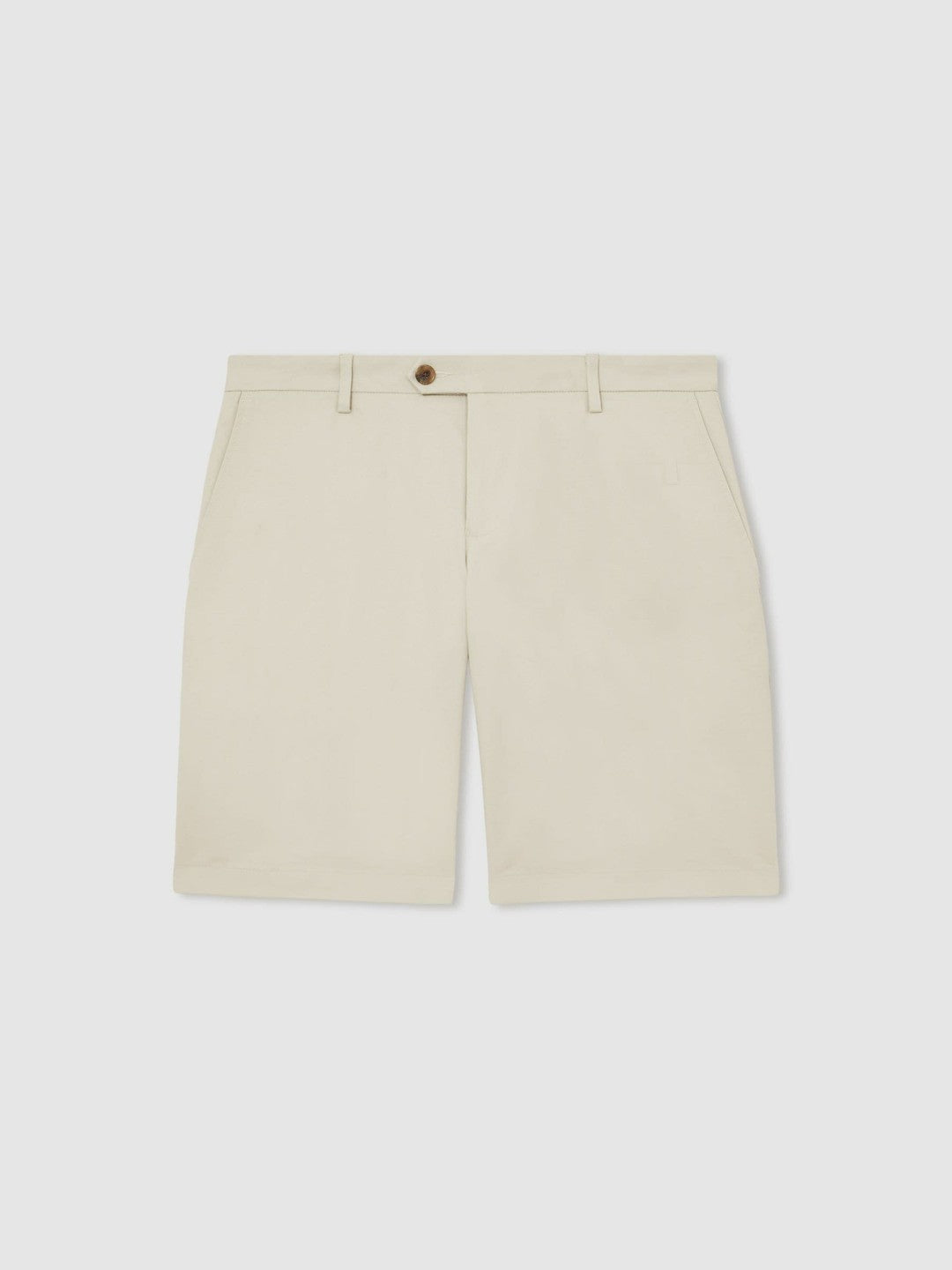 Reiss | Cotton Chino Shorts With Stretch in Stone