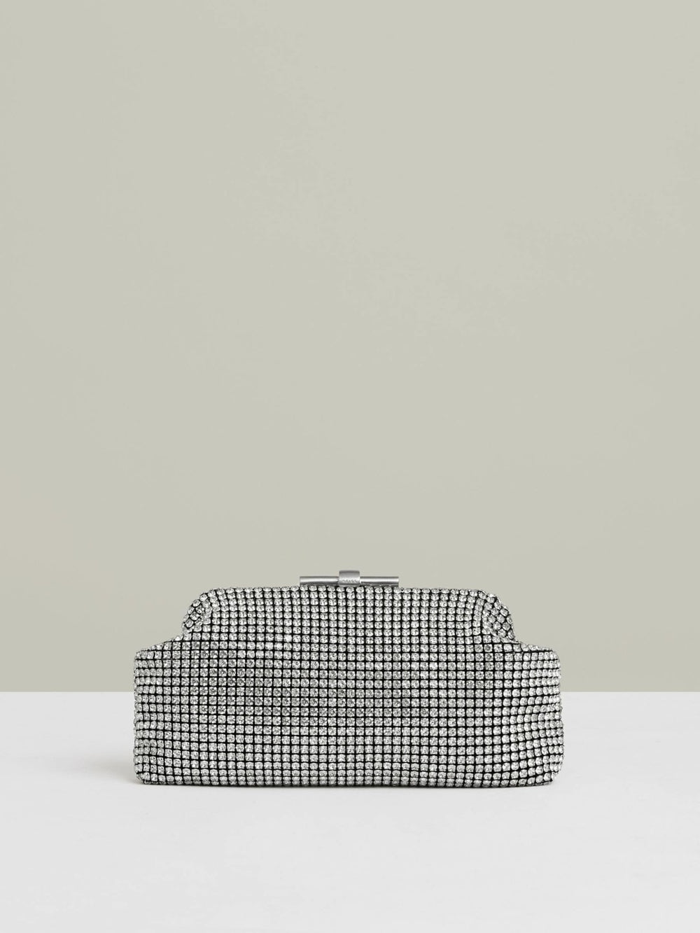 Reiss | Embellished Clutch Bag in Silver