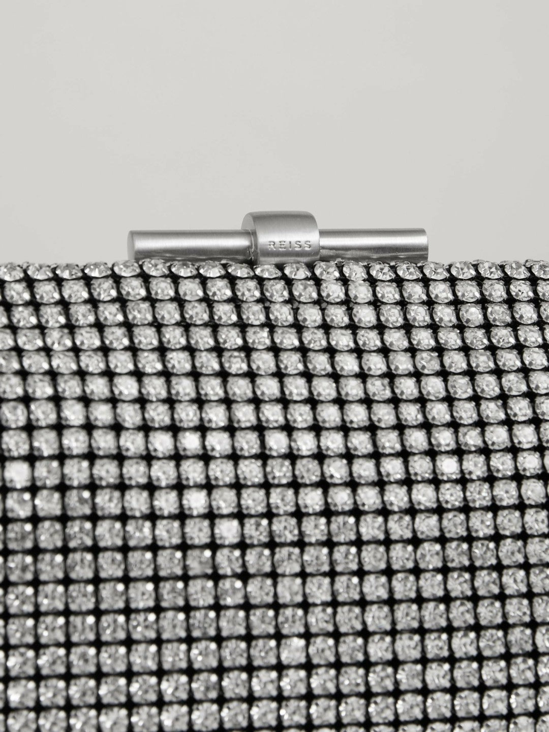 Reiss | Embellished Clutch Bag in Silver