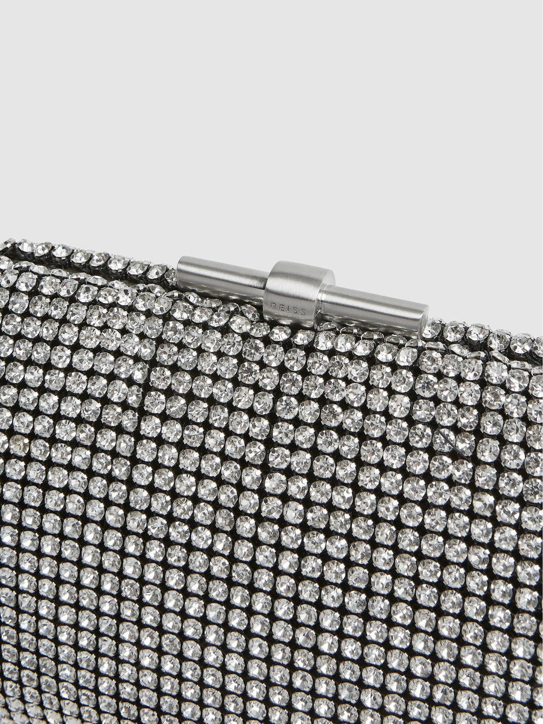 Reiss | Embellished Clutch Bag in Silver