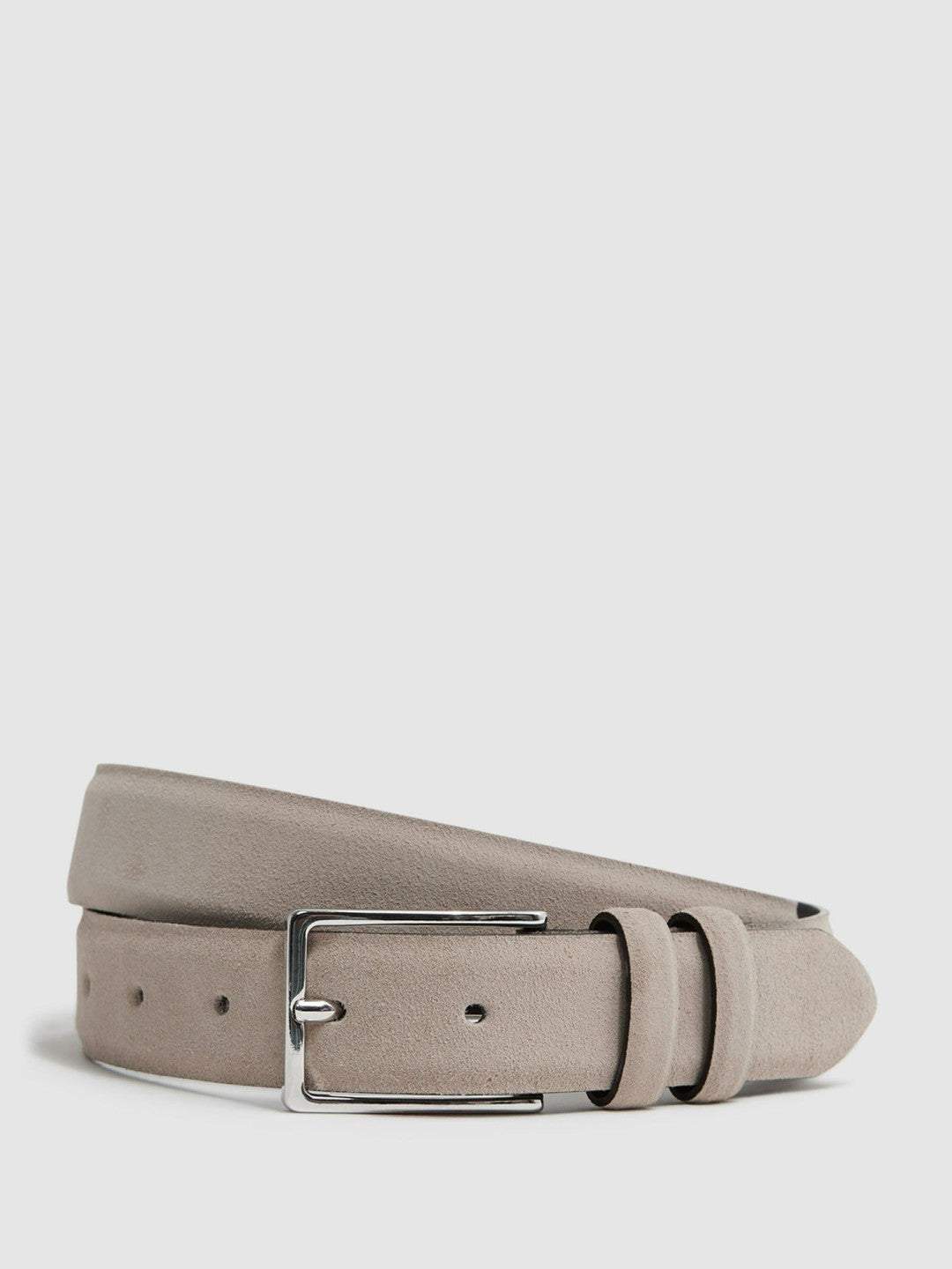 Reiss | Suede Belt in Stone