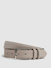 Reiss | Suede Belt in Stone