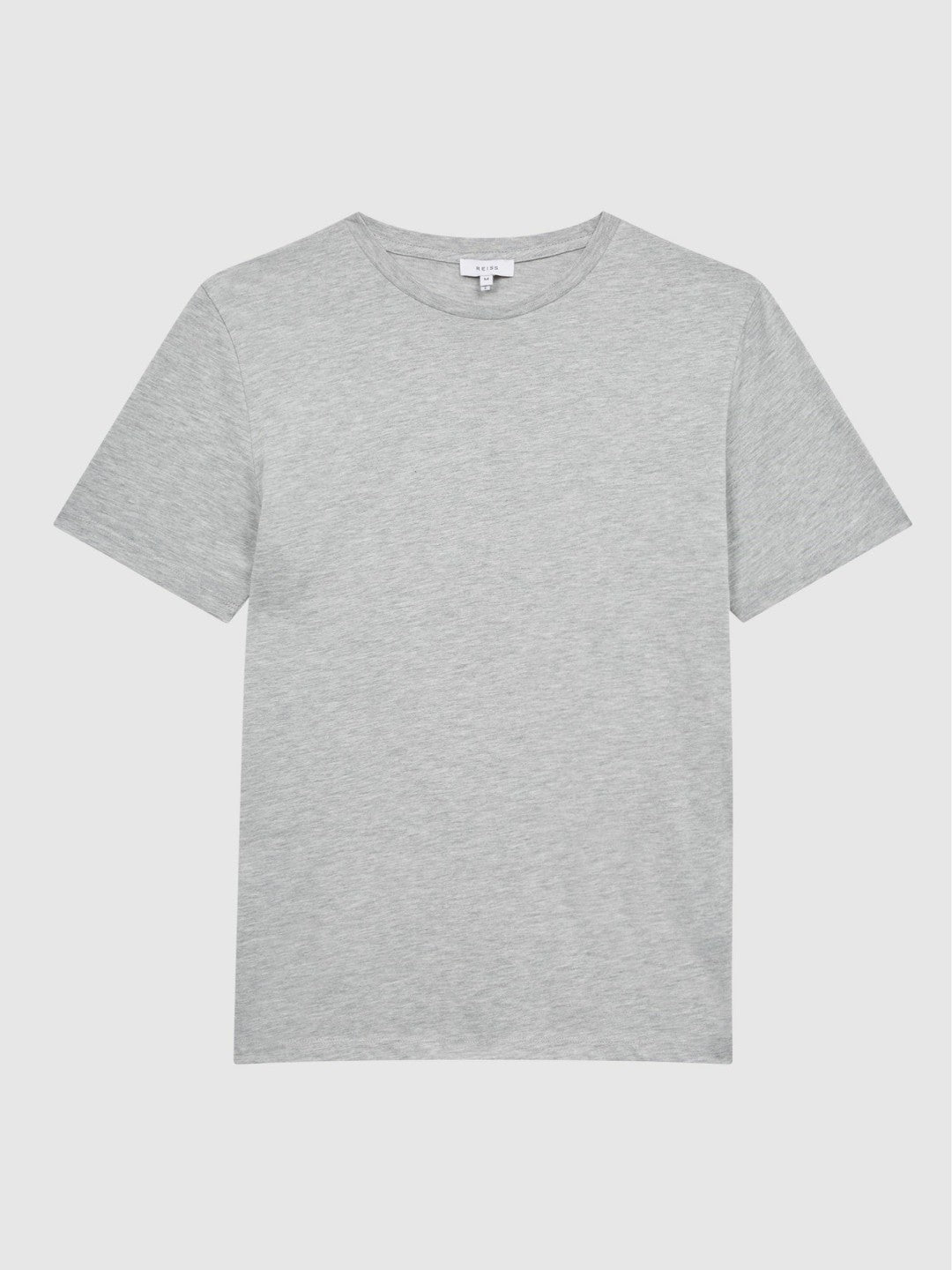 Reiss | Cotton Crew Neck T-Shirt in Grey Marl