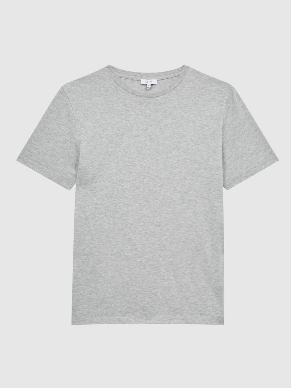 Reiss | Cotton Crew Neck T-Shirt in Grey Marl