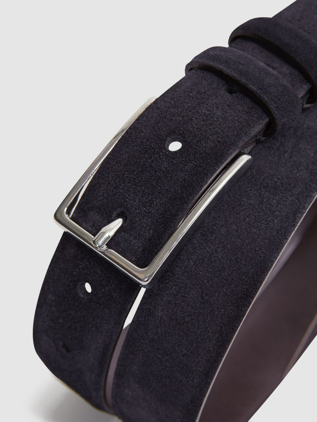 Reiss | Suede Belt in Navy